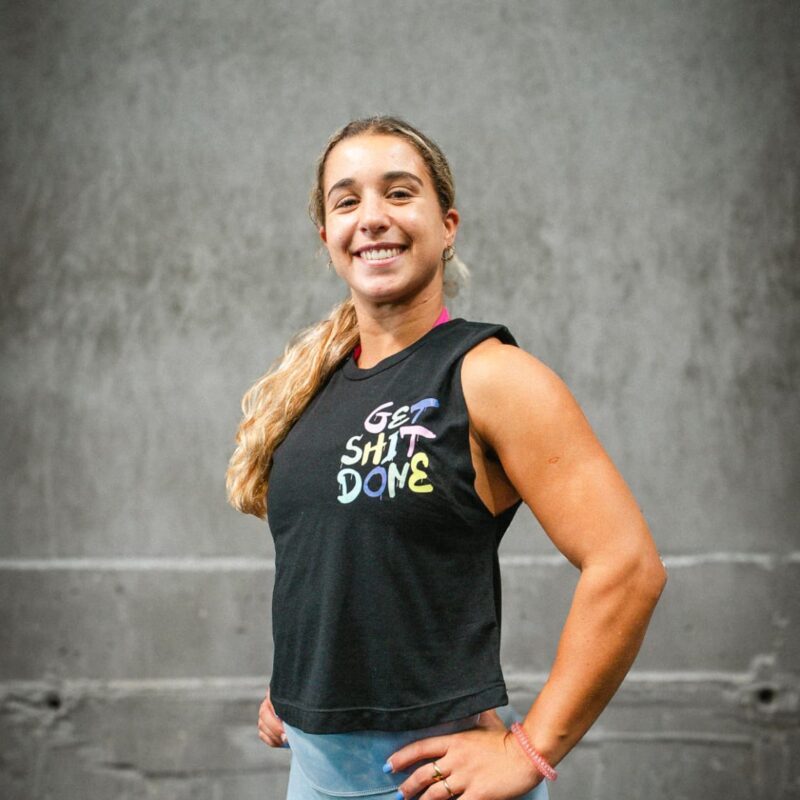 Crop top sin mangas "Get shit done"